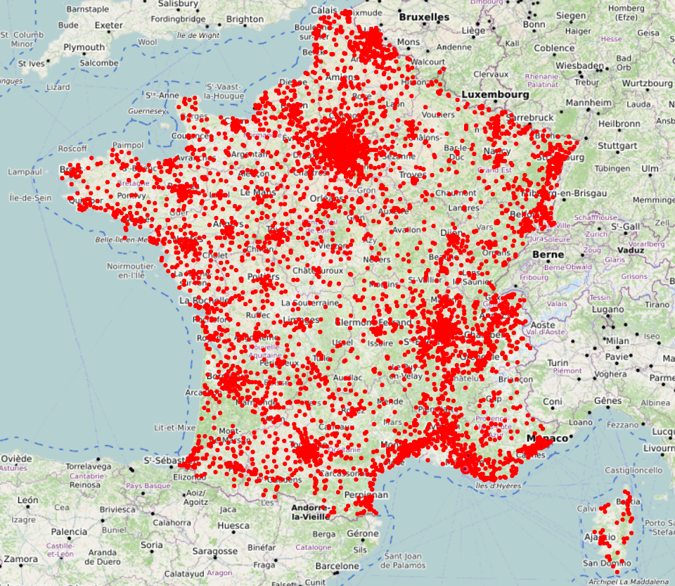 carte des experts-comptables par ville